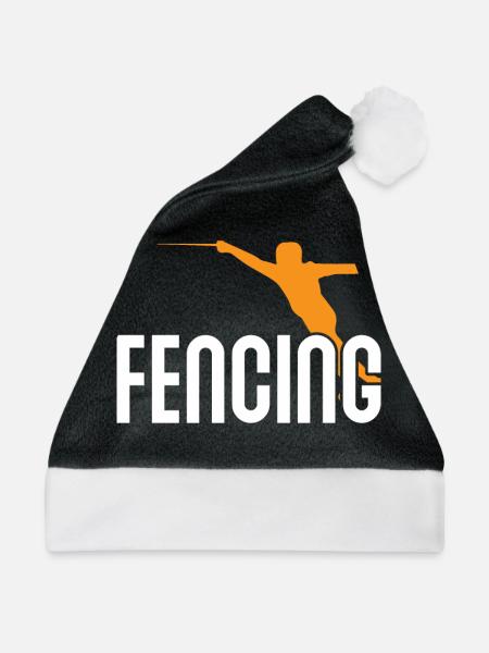 Fechten angreifen - Weihnachtsmütze - Schwarz/Weiß