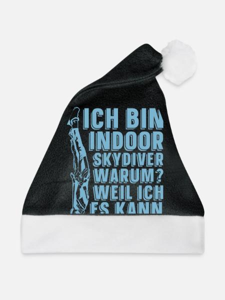 Indoor-Skydiving - Weihnachtsmütze - Schwarz/Weiß