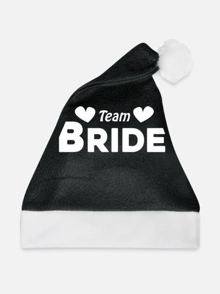 Team Braut Hochzeitsfeier - Weihnachtsmütze - Schwarz/Weiß