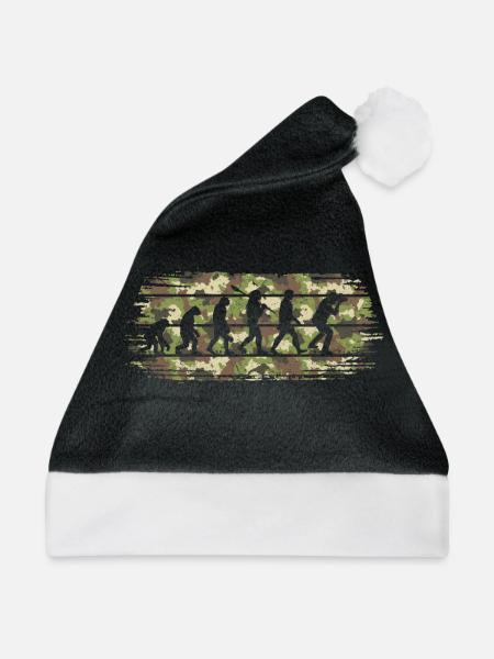 Foto Fotograf Evolution Camouflage-Fotografie - Weihnachtsmütze - Schwarz/Weiß - Vorne