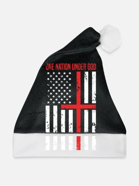 One Nation Under God - Weihnachtsmütze - Schwarz/Weiß