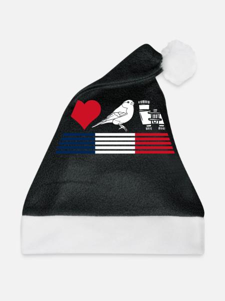 Vogelbeobachtung, Ornithologie - Weihnachtsmütze - Schwarz/Weiß