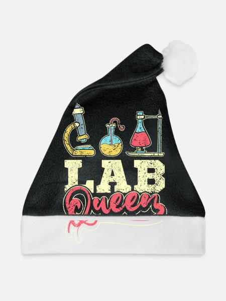 Lab queen - Weihnachtsmütze - Schwarz/Weiß