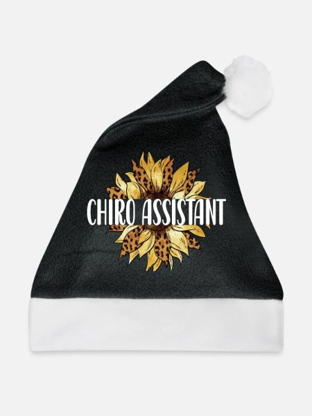Chiropraktischer Assistent Chiropraktik Assistent - Weihnachtsmütze - Schwarz/Weiß - Vorne