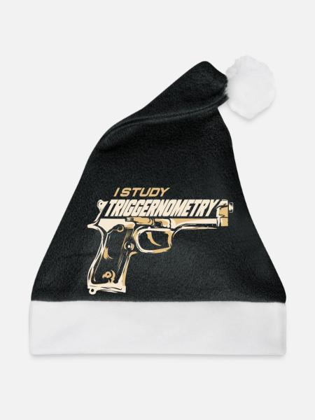 I Study Triggernometry - women and men - Weihnachtsmütze - Schwarz/Weiß - Vorne