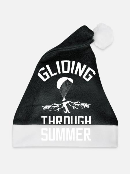 Gliding through summer - Weihnachtsmütze - Schwarz/Weiß - Vorne