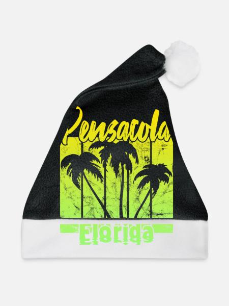 Pensacola Florida - Weihnachtsmütze - Schwarz/Weiß