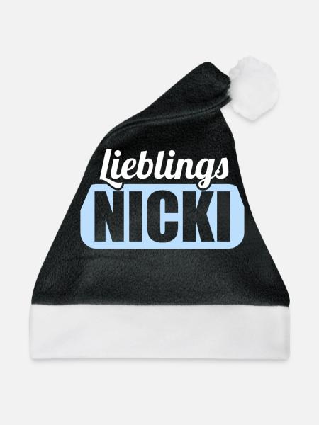 DDR Ostdeutschland Osten Ossi Lieblings Nicki - Weihnachtsmütze - Schwarz/Weiß - Vorne
