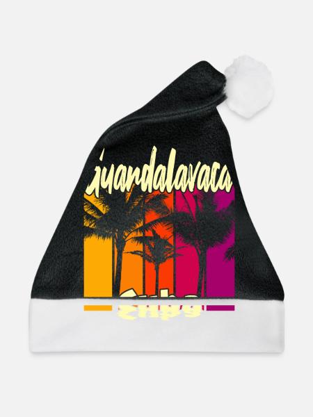 Guardalavaca Cuba - Weihnachtsmütze - Schwarz/Weiß - Vorne