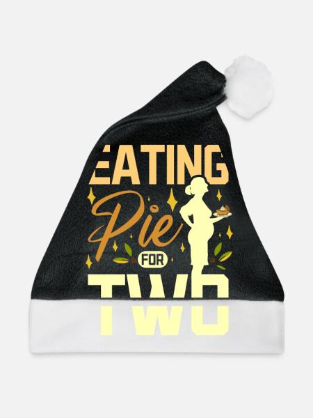 Eating pie for two - Weihnachtsmütze - Schwarz/Weiß