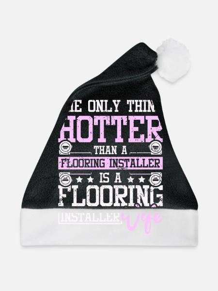 Flooring installer wife - Weihnachtsmütze - Schwarz/Weiß