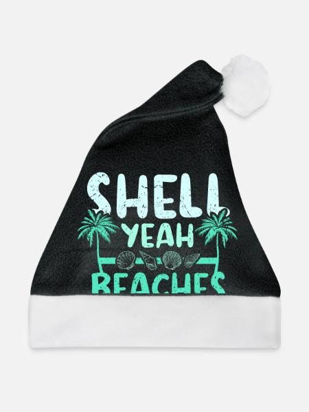 Shell yeah beaches - Weihnachtsmütze - Schwarz/Weiß