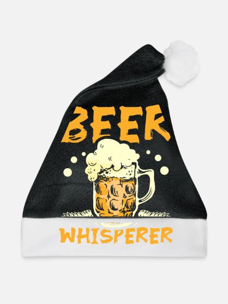Beer Whisperer - Weihnachtsmütze - Schwarz/Weiß