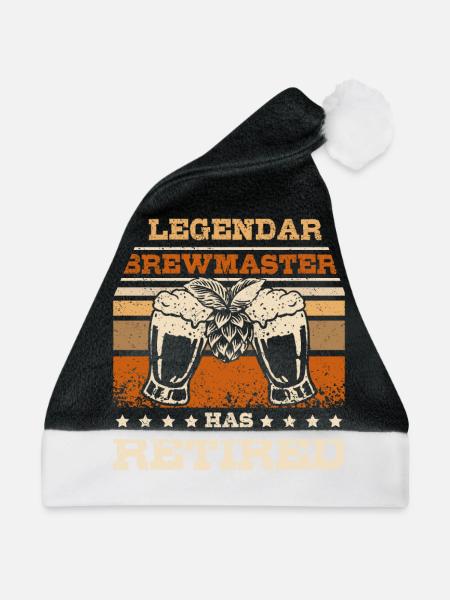 A legendary brewmaster has retired - Weihnachtsmütze - Schwarz/Weiß
