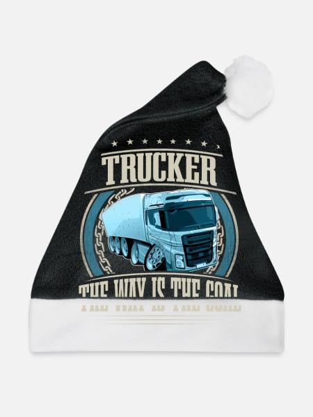 LKW Fahrer - Weihnachtsmütze - Schwarz/Weiß