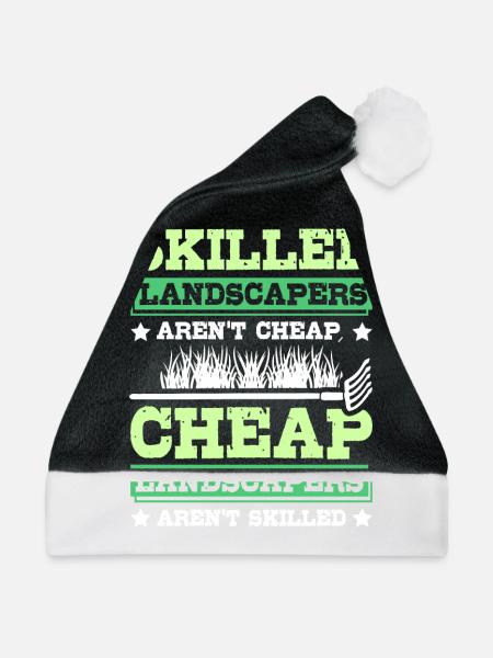 Skilled landscapers aren't cheap - Weihnachtsmütze - Schwarz/Weiß