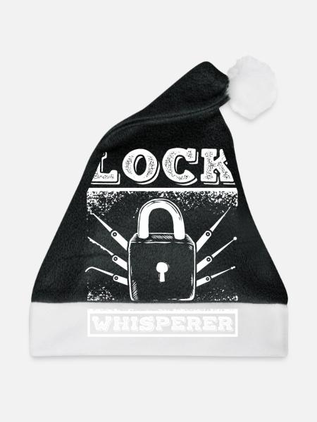 Lock whisperer locksmith - Weihnachtsmütze - Schwarz/Weiß