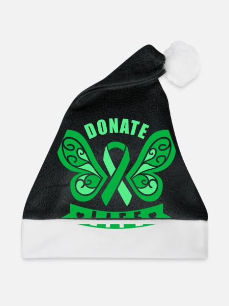 Donate Life Organ Donation Awareness Month - Weihnachtsmütze - Schwarz/Weiß - Vorne