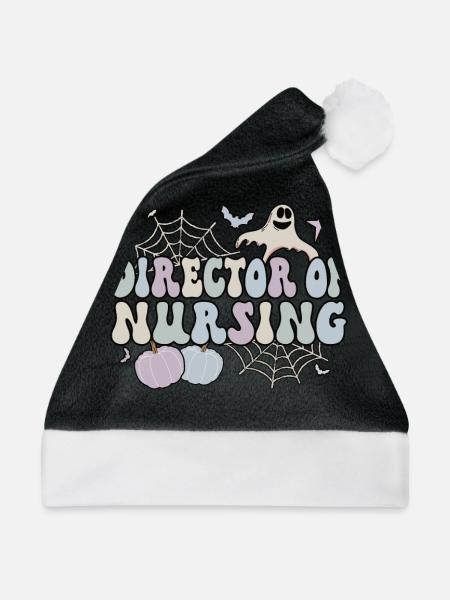 Director Of Nursing Halloween Nursing Director - Weihnachtsmütze - Schwarz/Weiß - Vorne