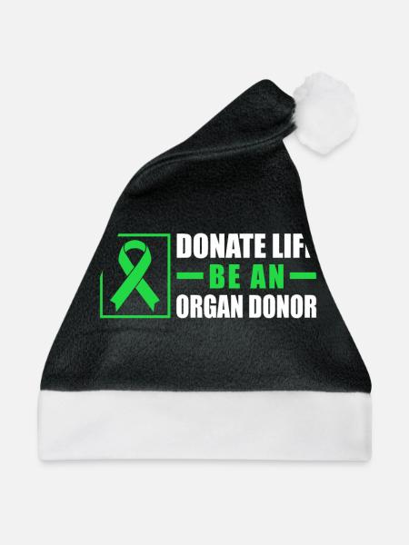 Donate Life Be An Organ Donor - Weihnachtsmütze - Schwarz/Weiß - Vorne