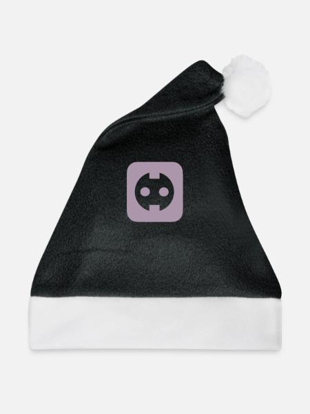 Steckdose - Weihnachtsmütze - Schwarz/Weiß