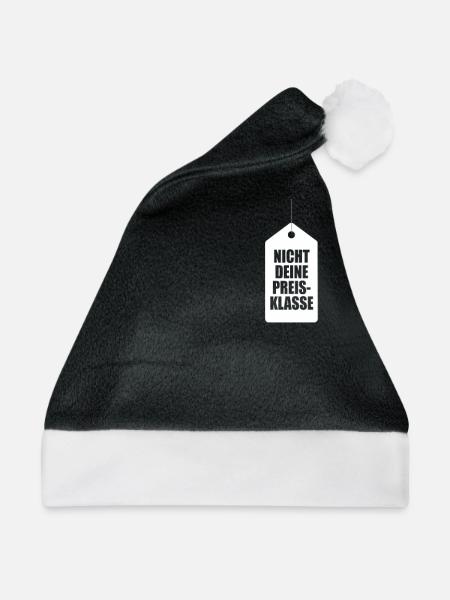 Nicht Deine Preisklasse Liga Sexy Preis Topmodel - Weihnachtsmütze - Schwarz/Weiß - Vorne