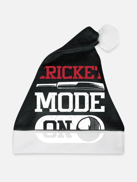 Cricket mode on - Weihnachtsmütze - Schwarz/Weiß