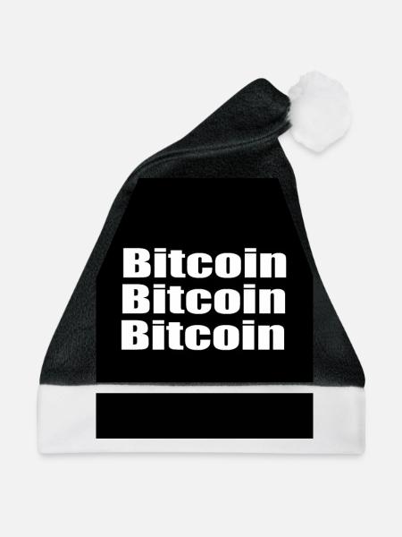 BITCOIN BITCOIN BITCOIN - Weihnachtsmütze - Schwarz/Weiß