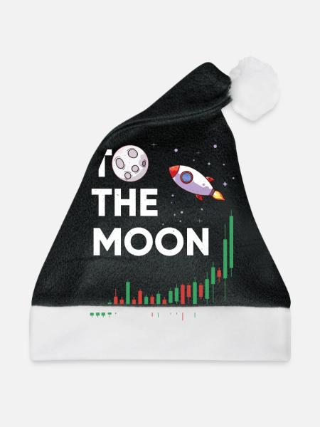 To The Moon - Trading Fun - Weihnachtsmütze - Schwarz/Weiß