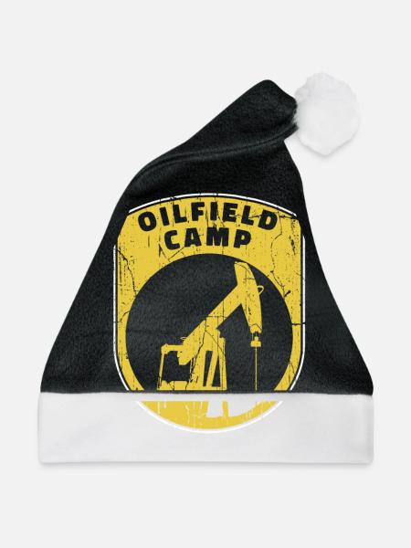 Ölfeld Bohrinsel Lager - Weihnachtsmütze - Schwarz/Weiß