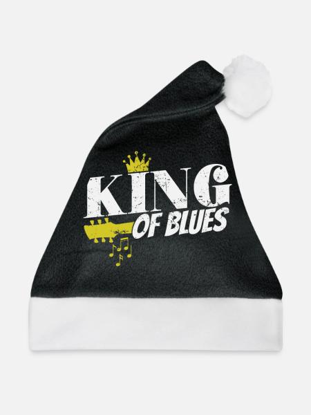 King of Blues Musik Trompete Sänger - Weihnachtsmütze - Schwarz/Weiß - Vorne