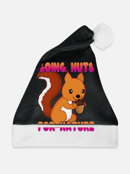 Going Nuts For Nature - Weihnachtsmütze - Schwarz/Weiß
