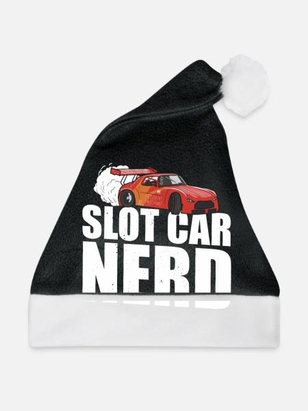RC Car Slot Racing Slot Car Racing Slot Auto - Weihnachtsmütze - Schwarz/Weiß