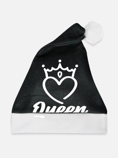 Queen - Weihnachtsmütze - Schwarz/Weiß - Vorne