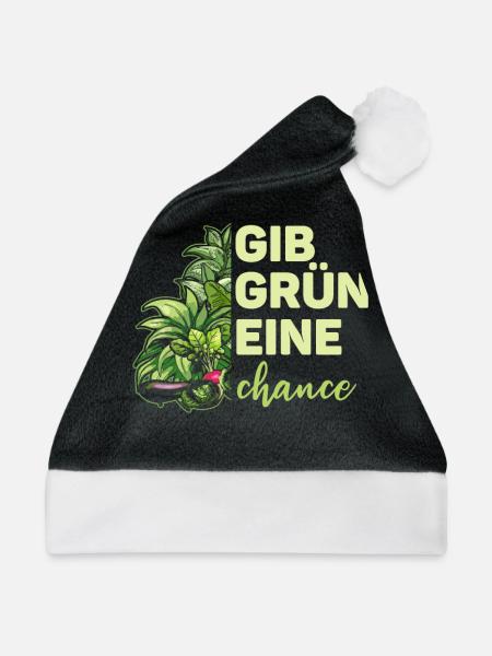Hobbygärtner Garten Chance - Weihnachtsmütze - Schwarz/Weiß - Vorne