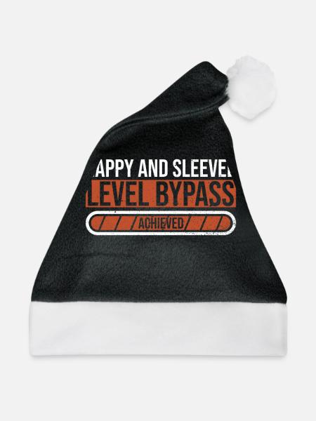 Magenbypass Operation Und Magenverkleinerung - Weihnachtsmütze - Schwarz/Weiß - Vorne