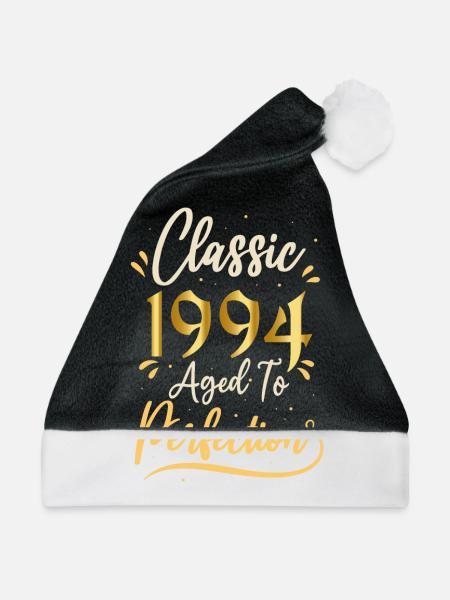 Geburtstag 1994 Geschenk 1994 Classic 1994 - Weihnachtsmütze - Schwarz/Weiß - Vorne