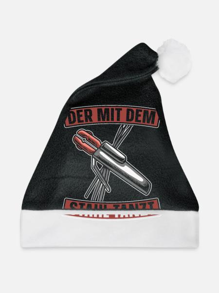 Schweißer Schlosser Stehlen Schweier - Weihnachtsmütze - Schwarz/Weiß - Vorne