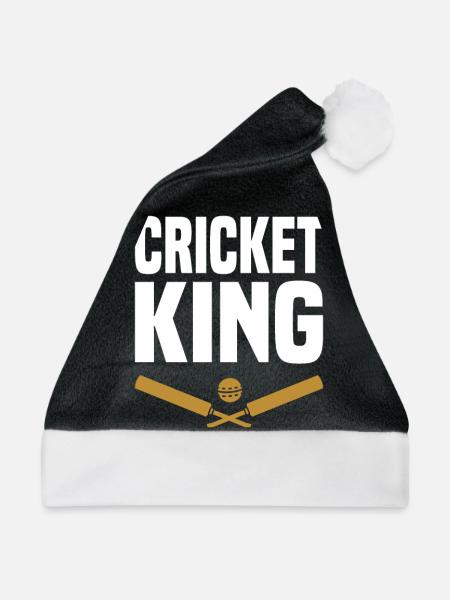 Cricket Spieler sport - Weihnachtsmütze - Schwarz/Weiß