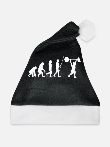 Weight Lifting Power Snatch - Weihnachtsmütze - Schwarz/Weiß - Vorne