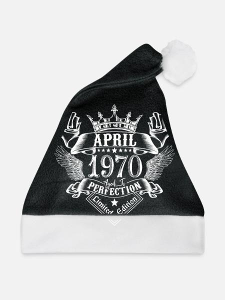 April 1970| April 1970 1970 - Weihnachtsmütze - Schwarz/Weiß - Vorne