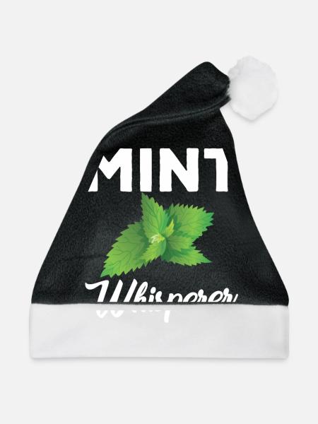 Minze Flüsterer - Weihnachtsmütze - Schwarz/Weiß - Vorne