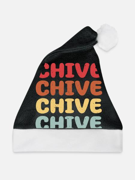 Schnittlauchsatz Bekleidung - Weihnachtsmütze - Schwarz/Weiß