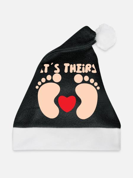 Surrogate Surrogacy Gestational Surrogate Mom - Weihnachtsmütze - Schwarz/Weiß - Vorne