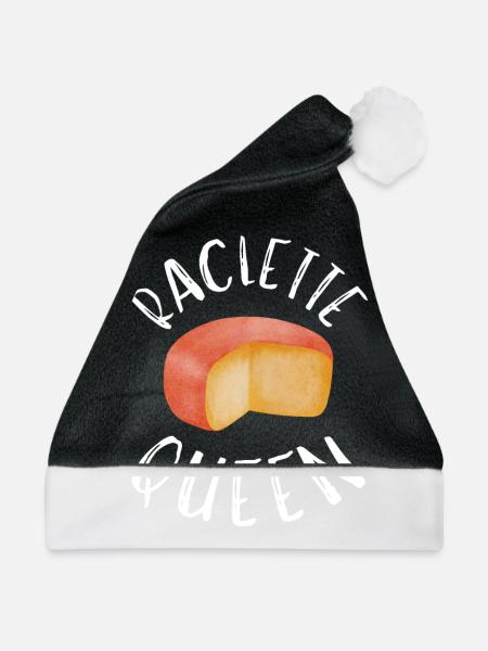 Swiss Cheese Fondue Raclette - Weihnachtsmütze - Schwarz/Weiß - Vorne