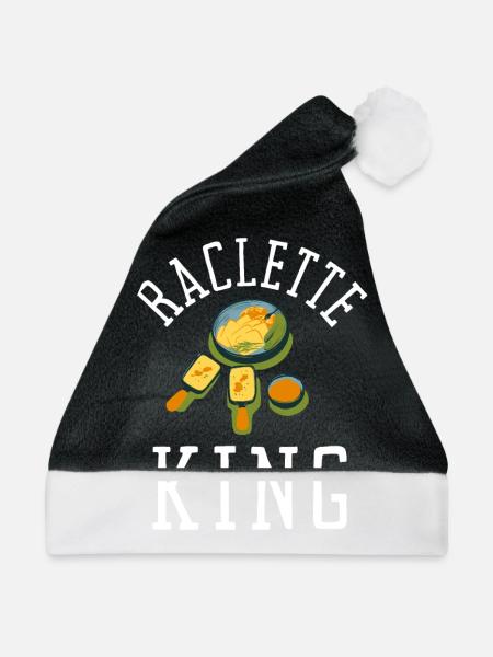 Swiss Cheese Fondue Raclette - Weihnachtsmütze - Schwarz/Weiß - Vorne
