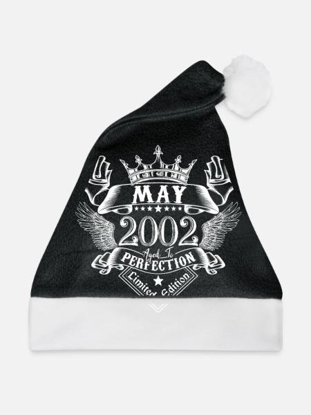 Mai 2002 | Mai 2002 Jubiläum 2002 - Weihnachtsmütze - Schwarz/Weiß - Vorne