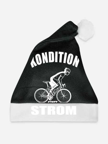 Kondition Statt Strom - Weihnachtsmütze - Schwarz/Weiß