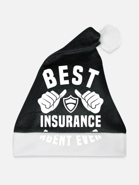 Bester Versicherungsagent Aller Zeiten - Weihnachtsmütze - Schwarz/Weiß
