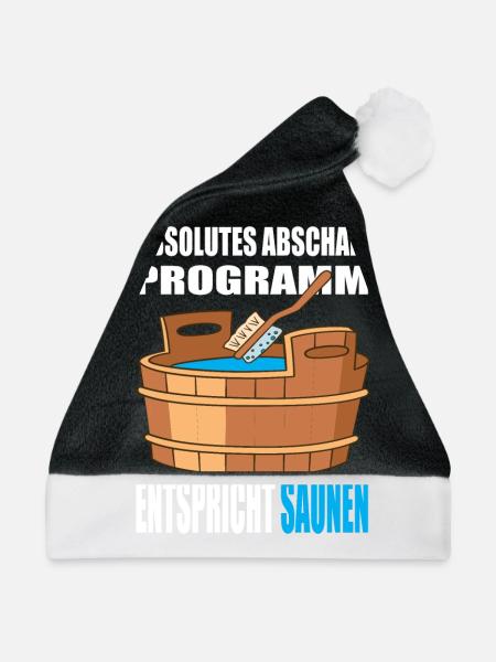 Absolutes abschalt Programm entspricht Saunen - Weihnachtsmütze - Schwarz/Weiß